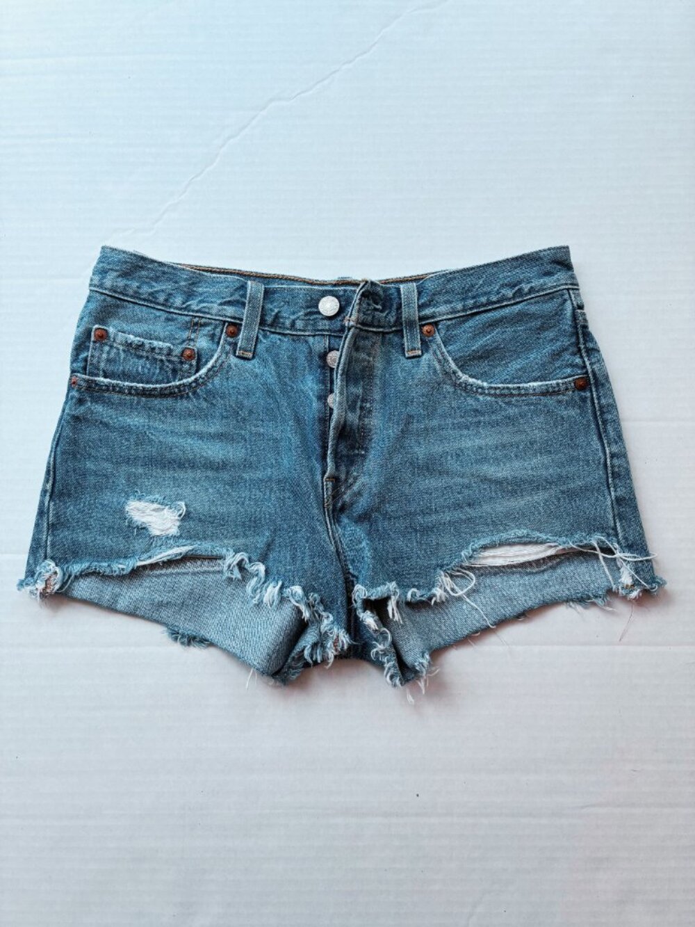 Levi’s Premium 501 Denim Cutoff Shorts - Women Size 27